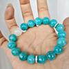 Splendido Bracciale Naturale in Amazzonite e Quarzo Fantasma Bianco - Regalo Perfetto per Donne
