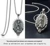 Xiewei'er Retro Zircon Virgin Mary Pendant Necklace
