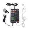 Voice Changer Live Sound Card Portable Voice Disguiser with Bluetooth DJ Controller for Live Streaming Singing Gaming