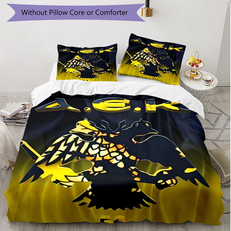 3-teiliges Bettbezug-Set (1 * Bettbezug + 2 * Kissenbezug, ohne Kern), AEK Athen FC Print Weiches Ganzjahres-Bettwäscheset, Schlafzimmerdeko Geschenk