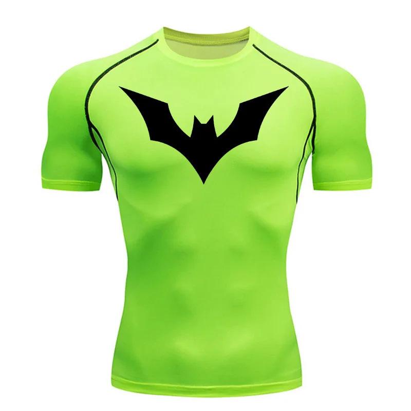 Men s Quick-Dry Short Sleeve Compression T-shirt for Summer Fitness Small