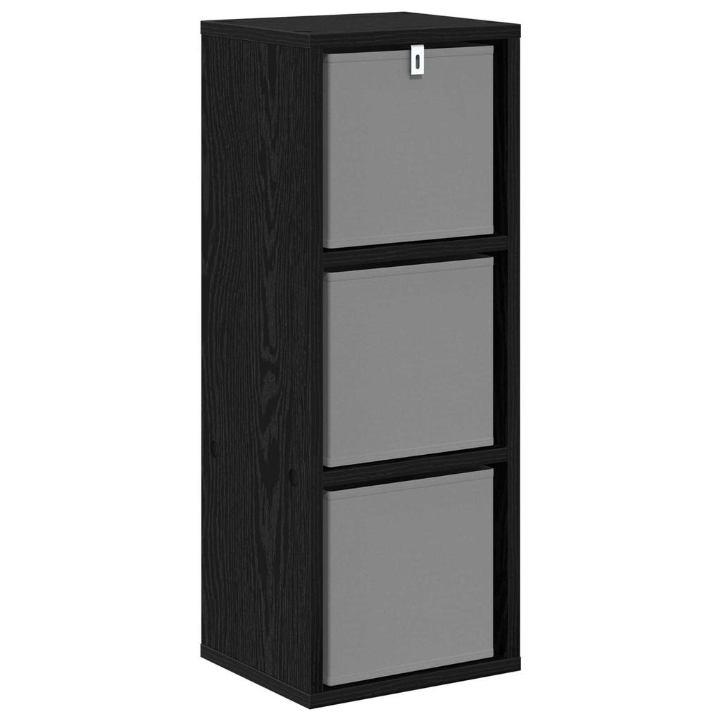 Sideboard in Black Oak Look 25.5 x 22 x 69.5 cm