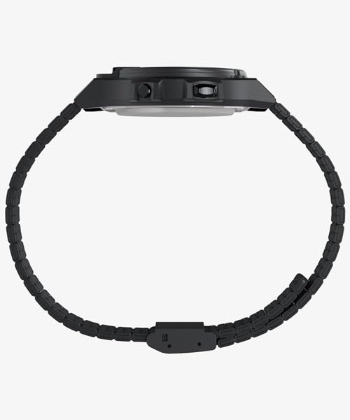 TIMEX Ironman Eight Lap 8 Lap Metal Quartz Watch TW5M66500 Black Digital Watch