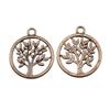 Charms Round Tree Of Life Pendants Vintage Jewelry Supplies QC109