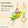 Parrot Three-color Ring Bird Cage Accessories Climbing DIY Ring Frame Five-color Ring Grinder Gnawing Pet Supplies Bird Toys
