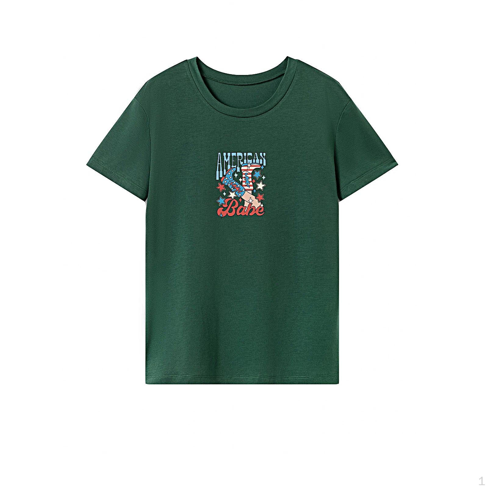 

T Shirt for Women Summer Breathable Stylish Crewneck Tee Sports Walking Trip
