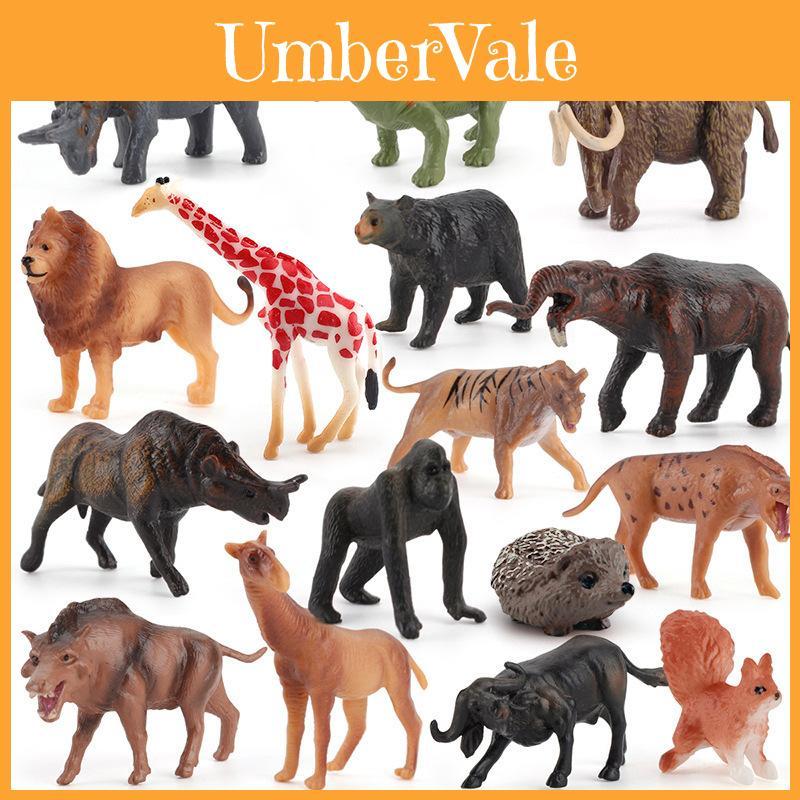 Simulation Tiger Lion Giraffe Elephant Hippopotamus Wild Animal Model Ornament For Home Decor And Nature Enthusiasts