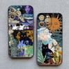 Retro Style Black Cat Art Phone Case for iPhone 16 15 14 Pro Max 14 15 Plus 12 13 Mini 11 Pro Max X XR XS 7 8 Plus SE Back Cover