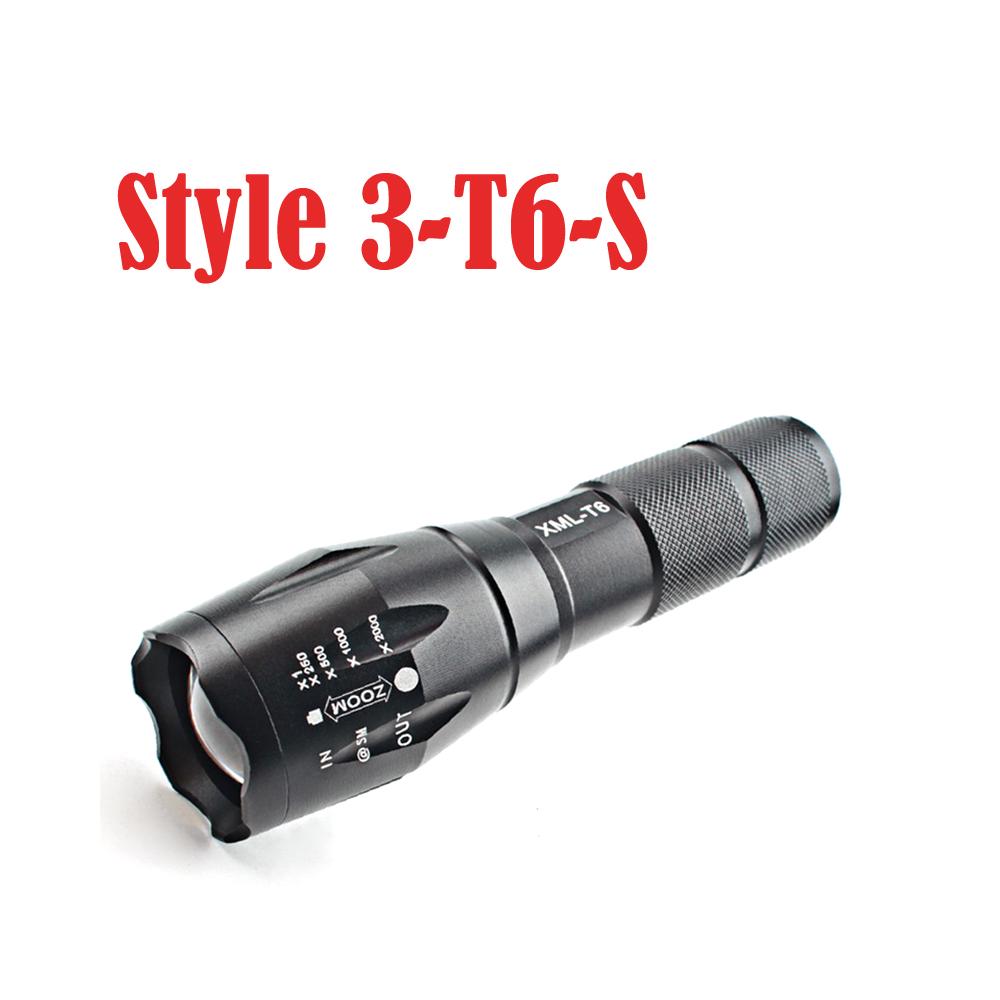 Buy XM-L T6 300000Lumens Led Torch Zoomable LED Flashlight Torch Light ...