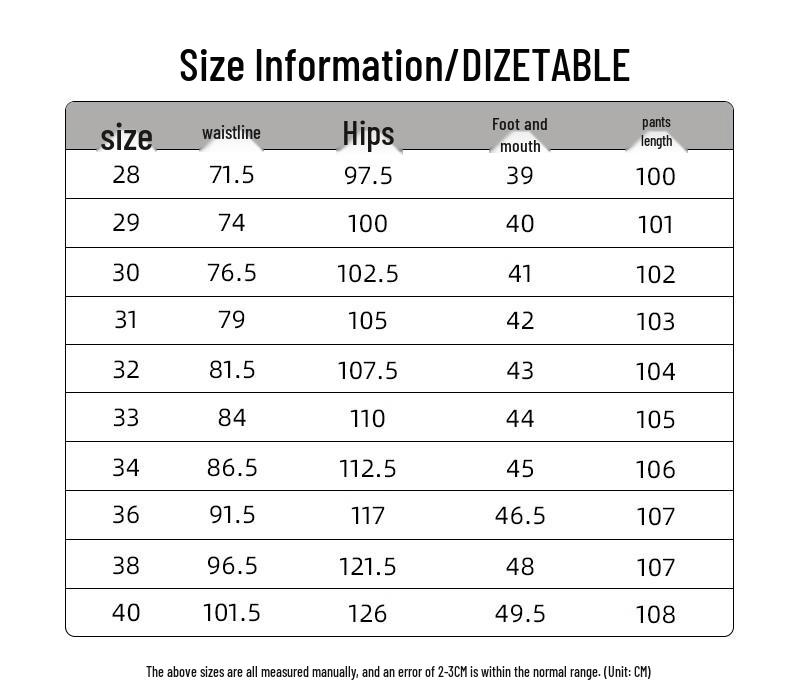 Jie Leinuo Men's Loose Straight-Leg Washed Jeans