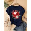 T-shirt à manches courtes pour femme imprimé en 3D, vêtements grande taille pour femme, tendance et polyvalent, décontracté, pour un usage quotidien