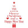 Christmas Tree Wall Stickers Letter Vinyl Wall Decal Creative Wall Sticker Removable Art Wall Paper For Bedroom Living Room 