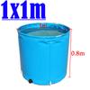 Outdoor Bathtub Thicken PVC Canvas Fish Tank Movable Circular Children's Swimming Pool Foldable Fish Fry Breeding Water Tank
