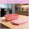 Plastic Lunch Box For Kids With Microwave Safe Sealed Compartments For School And Outdoor Use
