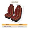 Car Universal Seat Cover Elastic Polyester Cloth Tribe Geometric Pattern Car Seat Cover