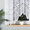 Nadia - Ready-Made Jacquard Curtain With A Cut At The Bottom - 300X160 Cm - White