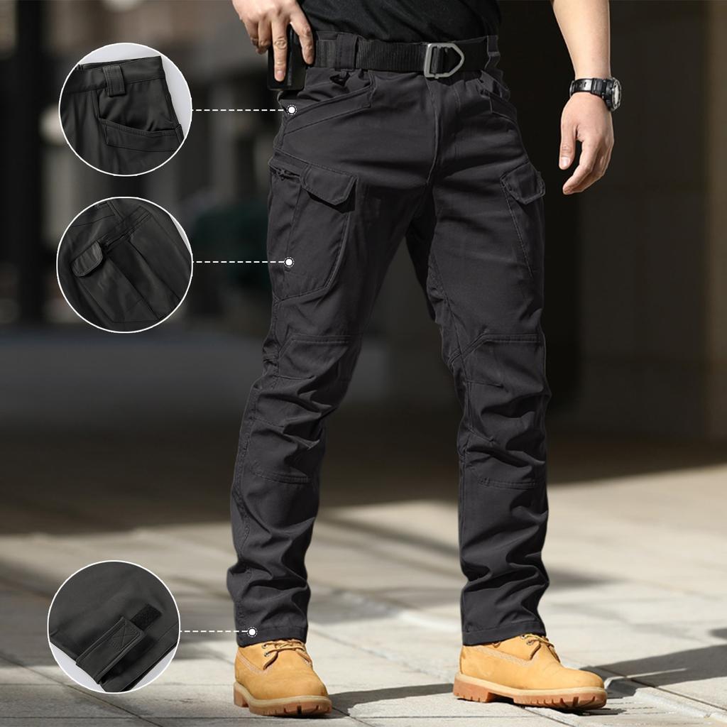 Men's -Lined Pants | Ripstop, Multi-Pocket Work Pants, Zippered Cargo Pants For Hiking, Fishing & Construction