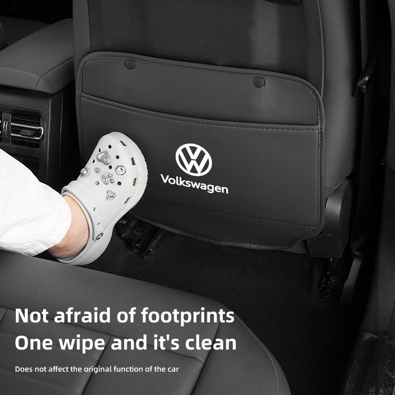 2026 Hot For Volkswagen VW Car Seat Back Anti Kick Protective Pad Cover Anti-Scratch Mat For VW Tiguan CC Jetta Polo Golf Passat