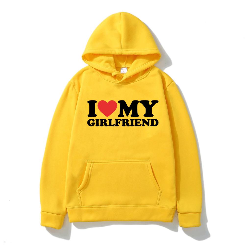 

Смешные толстовки с надписью «Я люблю свою девушку» для мужчин и женщин с капюшоном Y2k Streetwear Толстовки с капюшоном Пуловеры Унисекс Спортивные костюмы Одежда 3XL