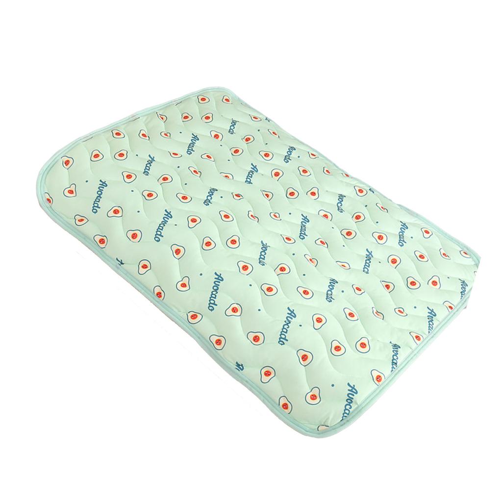 Pet Cooling Mat Ice Silk Fabric Blanket Summer Pet Sofa Bed Cover Sleeping Pad for Cats Dogs Green