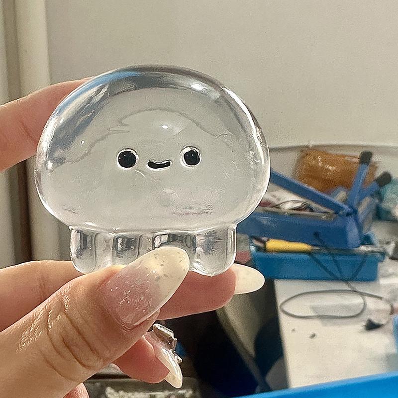 Attractive Slow Rebound Cartoon Jellyfish Toys; Soft, Sparkly Stress Relief and Decompression Gifts