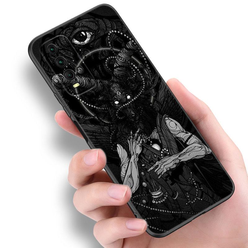 

Чехол для телефона Demonic Satanic Scary Skull для Xiaomi Redmi Note 5 6 9T K20 K40 K50 Pro 7A 8A 9A 9C 9i 10A 10C A1 S2 TPU черный чехол Redmi Note 6(Pro)