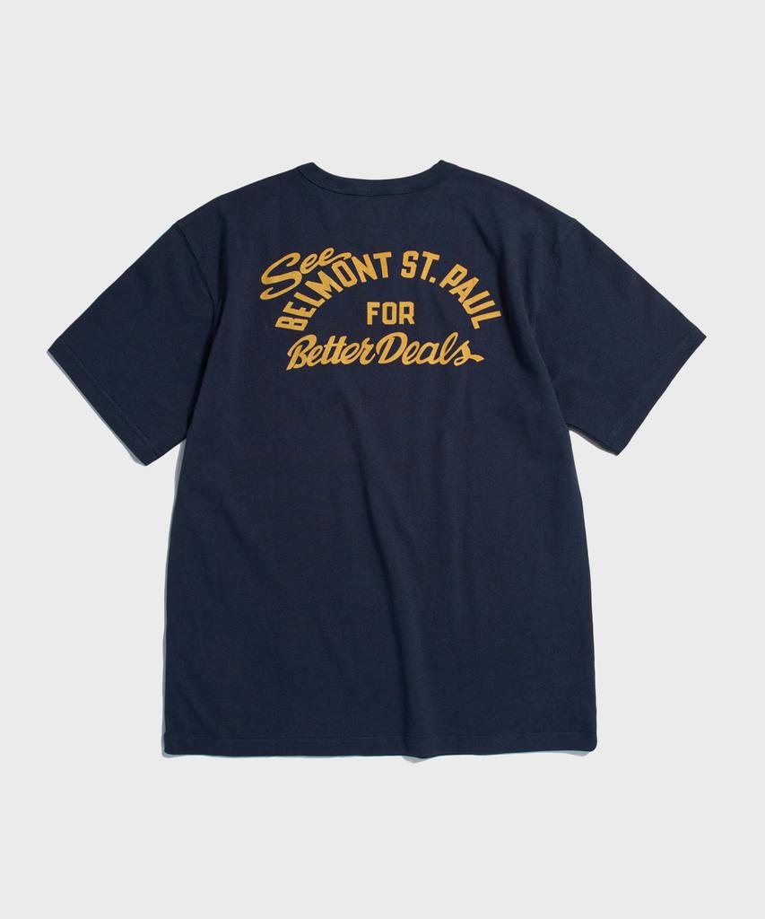Beulonseun Knight Motorcycle Short Sleeve Tee Navy