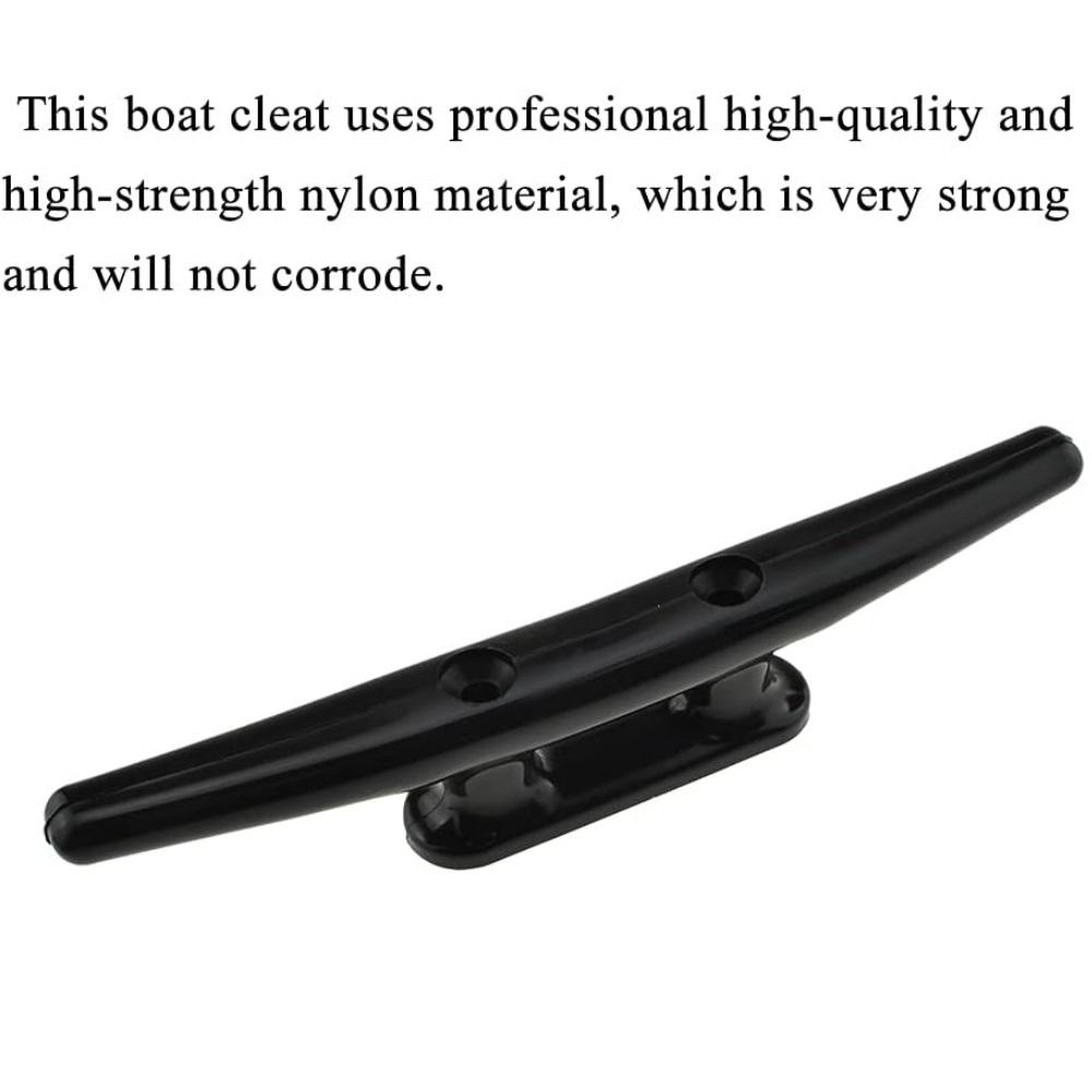 Boulon d'ancre de bateau en nylon – Boulon d'ancre de quai avec vis en acier inoxydable, Pour kayak, canoë, petit bateau, Décoration d'intérieur DIY (Plusieurs tailles, Noir)