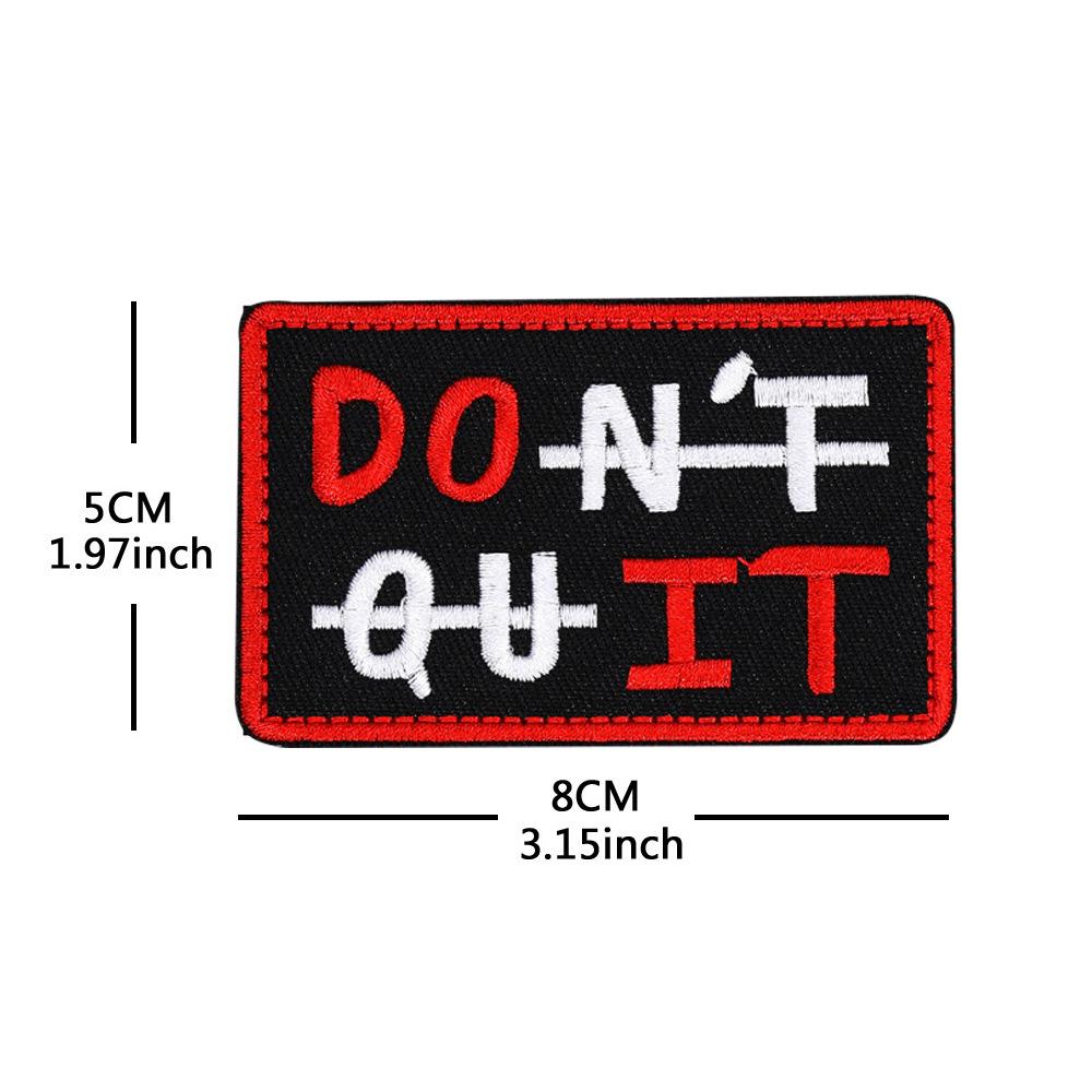 Women s Inspirational English Letter Embroidery Patch - Decorative Cloth Label in Box Packaging.