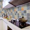 DIY Oil Proof Kitchen Furnitur Wall Stickers Self Adhesive Papel De Parede Bathroom Tile 3D Waterproof Vinyl Cabinet Wallpaper