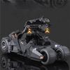 1/24 Classic Movie Car 2008 Batmobile Alloy Bat Sports Car Model Metal Racing Combat Vehicles Model Sound and Light Kid Toy Gift