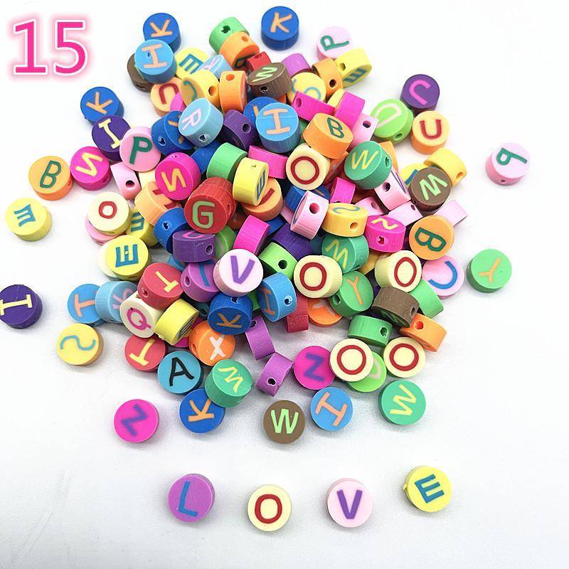 30pcs 10mm Heart Shape Fruit Beads Polymer Clay Beads Spacer Loose Beads for Jewelry Making DIY Bracelet Earring