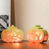 Halloween Pumpkin Lamp Silicone Mold Light Holder Lanterns Decoration Hollowed Luminous Ornament Indoor Outdoor Scenes Decor