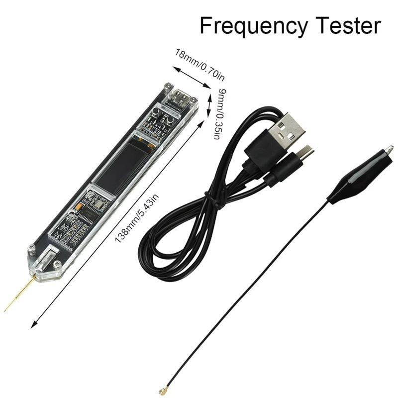 AB34-Frequency Test Pen Frequency Counter With 0.91-Inch OLED Display High-Precision Frequency Measurement Counter Meter