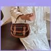 Cute And Stylish Brown Plaid Crossbody Bag For Toddler Girls Perfect For Snacks And Daily Use