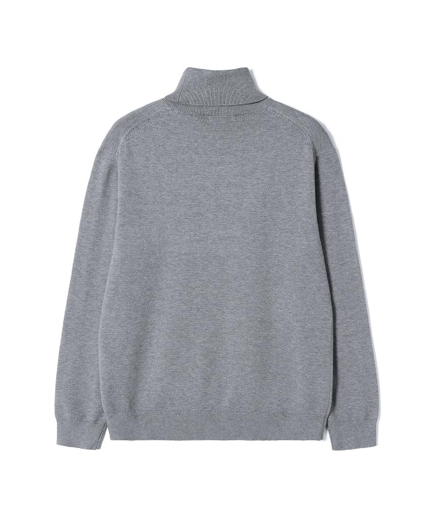 ADHOC Unisex Basic Turtleneck Knit (M-Grey) (Hcalka4)