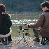 Detachable Camping Table with Tripod Storage Bag Heavy Duty Lightweight Aluminum Alloy Outdoor Picnic Portable Round Dining Table