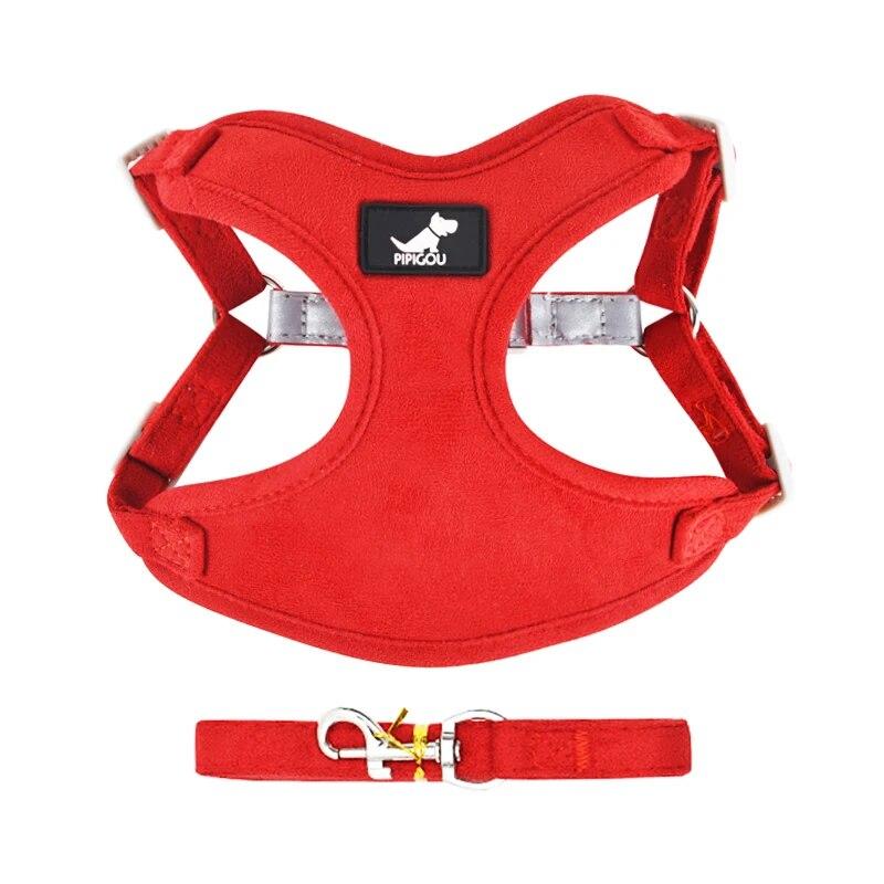 Breathable Pet Harness for Small Medium Dog Cat Harness Leash Set Reflective Puppy  Walking Leash Lead Chihuahua French Bulldog