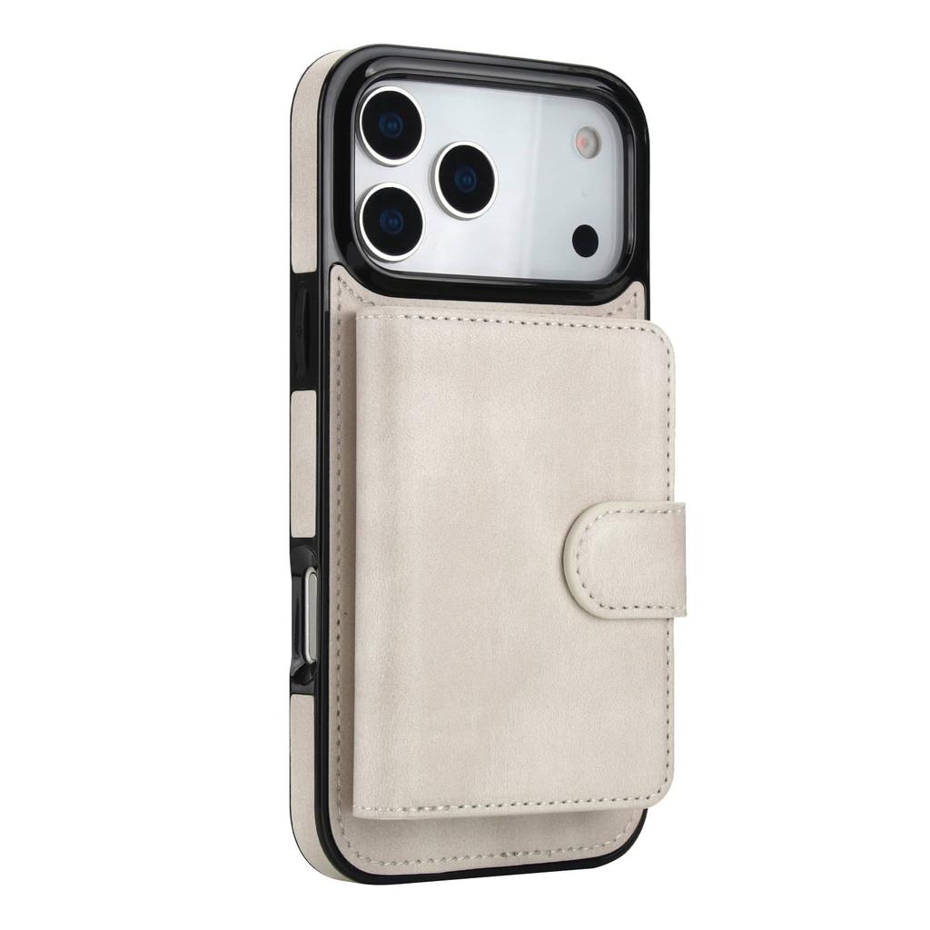Magnetic Detachable Wallet Case for iPhone 17 Pro Max/17 Air, Compatible with Magnetic Card Slot Holder Flip Case for Men Women