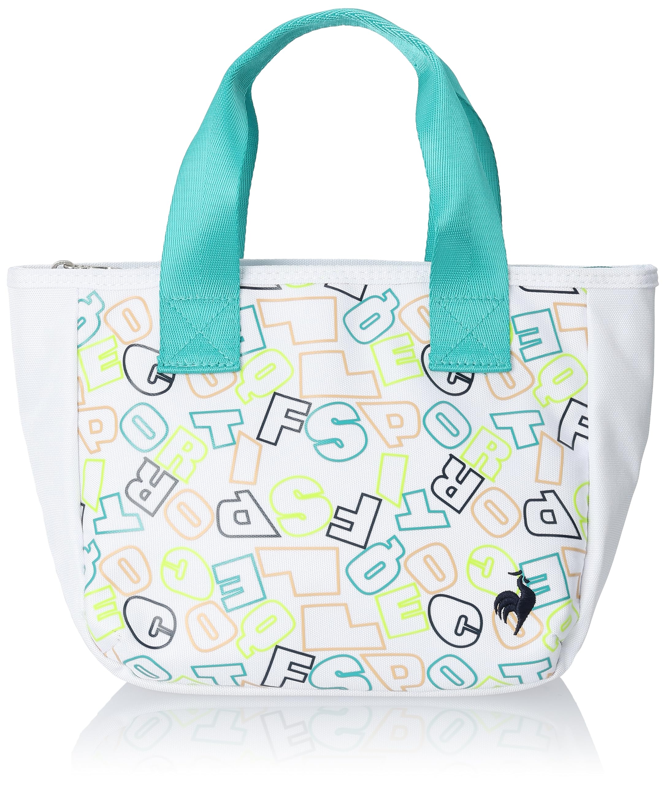 

Coq Cart Bag Round Tote with Logo Colorful Golf QQCWJA47 WH00 [Le Sportif] Women s (White)