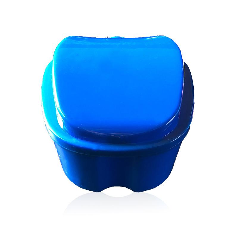 Portable Plastic Cases Denture Box Oral Cavity Cleaning Denture Storage Case Mini Tooth Clean Sanitary Drainable Storage Box