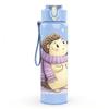 1PC Hedgehog Wear Knit Sweater Print 750ml Color Plastic Sports Water Bottle Leakproof Flip Straw Lid Suitable for Sports Office Home Use