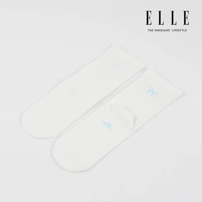[3PACK] ELLE Ribbon Point Mid-Length Socks (3 colors)