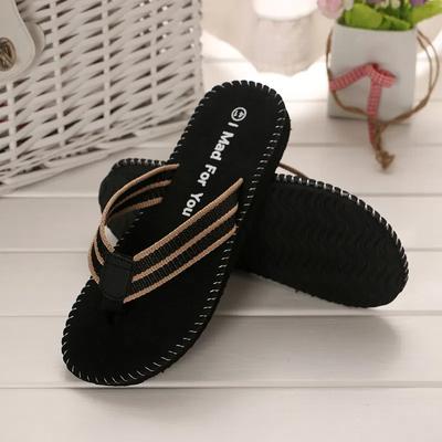 Slippers Men Summer Flip Flops Beach Sandals Anti-Slip Casual Flat Shoes High Quality Slippers Indoor House Shoes for Men