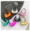 Glossy Mini Crescent Evening Bag - Women's High-End Fashion Lipstick Handbag