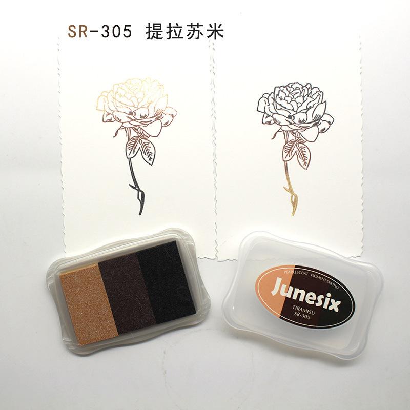 

Five-color Gradient Printing Pad Water-based Environmentally Friendly Ink Children s Diy Hand Account Greeting Card Decoration