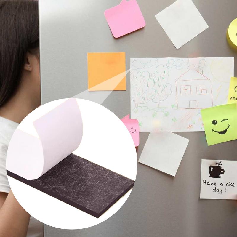 36PCS Self Adhesive Magnets Square Magnetic Sheets Soft Magnetic Sheet for Household Refrigerator DIY Craft Fridge Decor