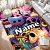 Custom Name Personalized Huggy Wuggy Print Carpet, Versatile Home Decor Rug, for Playroom, Apartment, Balcony, Entryway, Hallway Gift