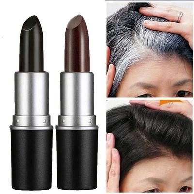 Tintura per capelli rapida monouso in stick marrone e nero, copertura temporanea, penna colorante per capelli bianchi