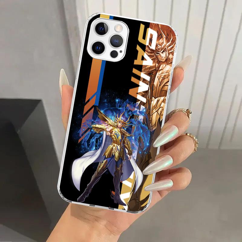 Anime Saint Seiya Phone Case for Iphone 17 Air 16 15 Plus 14 13 Mini 12 11 Pro Max 16E 7 8 SE 2020 Soft Funda Print Shell 16 15